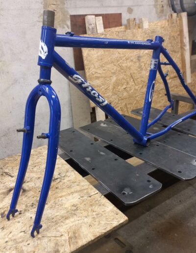 Modification cadre de vélo acier Cromoly